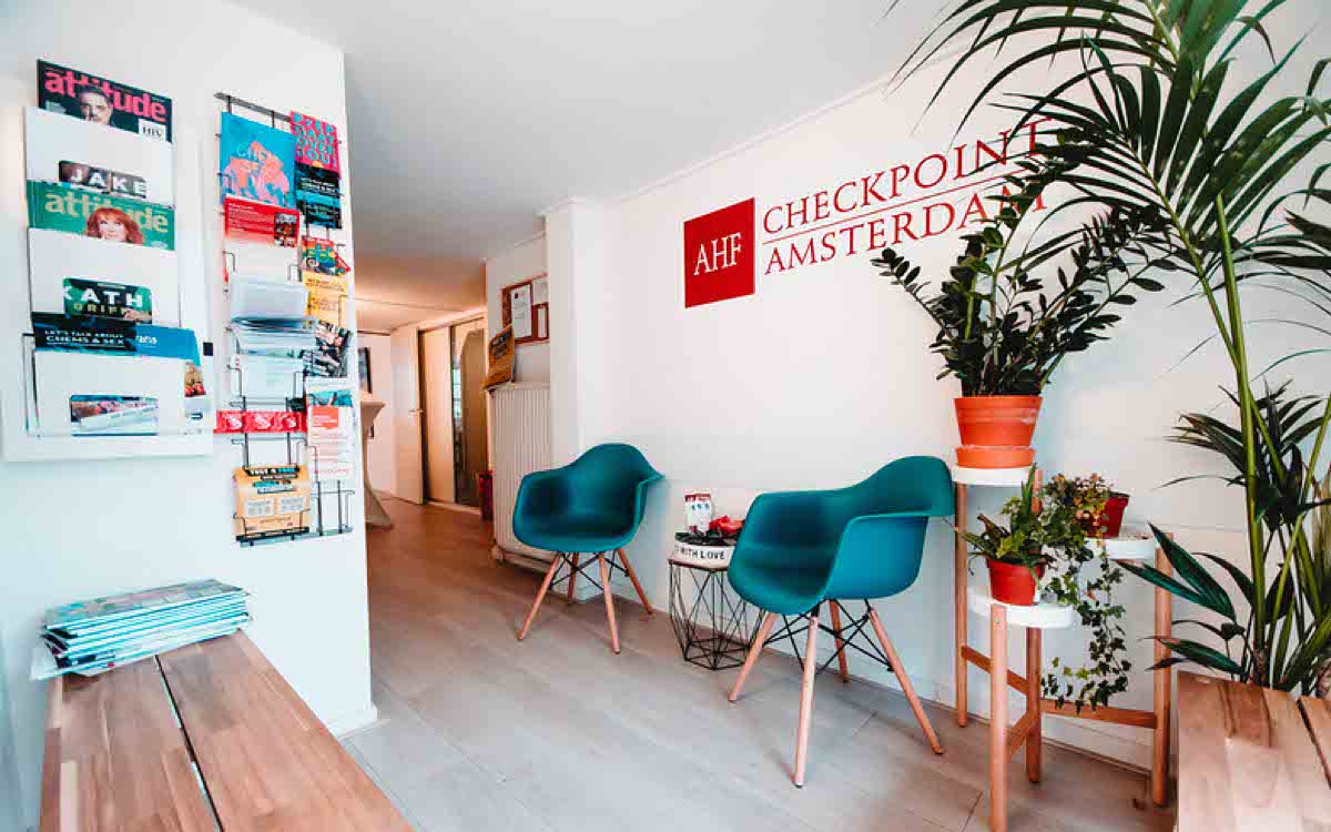 AHF Checkpoint Amsterdam - Inside - Welcome room